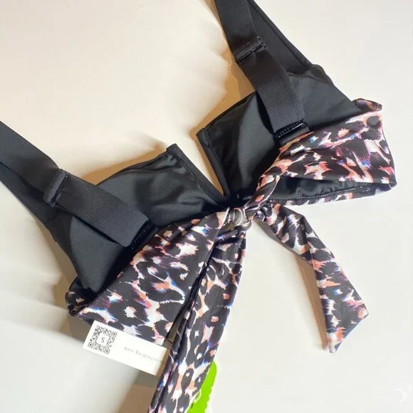 NWT SANCTUARY Animal Print Women's Bikini Top, size Medium - Picture 4 of 8